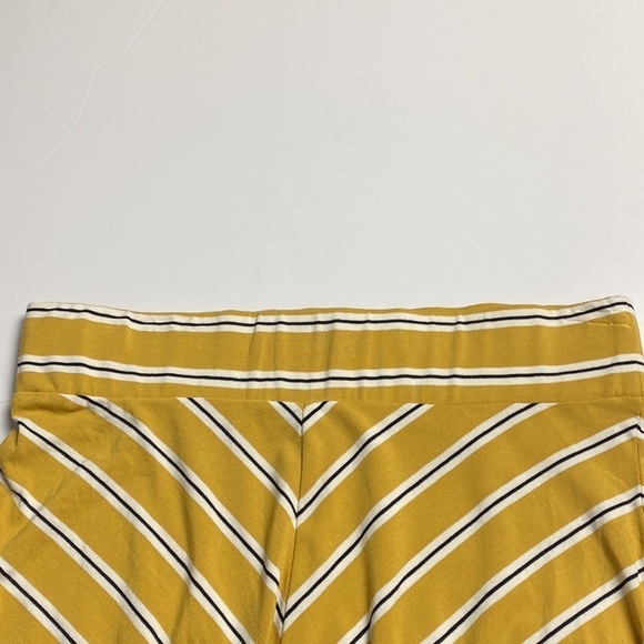 Westport Stripe Maxi Long Yellow Black White  Skirt Elastic Waist Size Medium - Picture 10 of 17